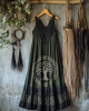 Vintage Tribal Celtic Knot Life Of Tree Lace Patchwork Art Linen Tank Dress Vintage Tribal Celtic Knot Life Of Tree Lace Patchwork Art Linen Tank Dress