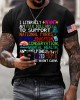 Men's Support National Parks Printed Round Neck T-shirt Men's Support National Parks Printed Round Neck T-shirt