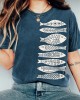 Fish Japanese Lino Art Vintage Washed T Shirt Fish Japanese Lino Art Vintage Washed T Shirt