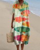 Women's Holiday Series Art Fish Pattern Pattern Casual Flowy Midi Dress Women's Holiday Series Art Fish Pattern Pattern Casual Flowy Midi Dress