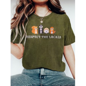 Protecting Forest Animals Awareness Vintage T-shirt