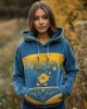 Ukraine Ethnic Floral Embroidered Gradient Washed Hoodie Ukraine Ethnic Floral Embroidered Gradient Washed Hoodie