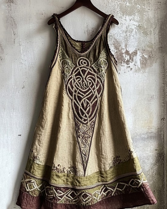 Vintage Viking Gradient Linen Tank Dress Vintage Viking Gradient Linen Tank Dress