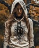 Women's Tribal Viking Totem Casual Hoodie