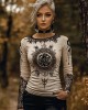 Vintage Viking Rune Print Long Sleeve T-shirt Vintage Viking Rune Print Long Sleeve T-shirt