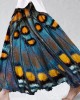 Glitter Butterfly Wings Art Flowy Wide Skirt Glitter Butterfly Wings Art Flowy Wide Skirt