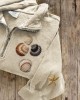 Beach Seashells & Starfish Embroidered Zip Up Sweatshirt Beach Seashells & Starfish Embroidered Zip Up Sweatshirt