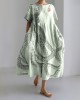 Japanese Art Octopus And Crab Print Casual Art Linen Blend Maxi Dress Japanese Art Octopus And Crab Print Casual Art Linen Blend Maxi Dress