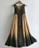 Vintage Celtic Contrast Forest Gradient Flowy Linen Dress Vintage Celtic Contrast Forest Gradient Flowy Linen Dress