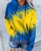 Women's Stand With Ukraine Contrasting Colors Hoodies