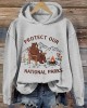 Protect Our National Parks Embroidered Vintage Cozy Hoodie Protect Our National Parks Embroidered Vintage Cozy Hoodie