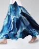 Sea Waves Fishtail Inspired Glitter Flowy Wide Skirt