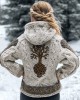 Women's Viking Tribal Tree Of Life Celtic Knotwork Hooded Sweater