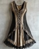 Viking Tribal Celtic Knot Lace Art Linen Tank Dress Viking Tribal Celtic Knot Lace Art Linen Tank Dress