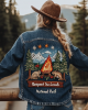 Respect The Locals Squirrel Embroidery Women's Denim Jacket
