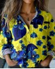 Vintage I Hope Peace Forever Ukraine Floral Art Linen Print Long Sleeve Shirt Vintage I Hope Peace Forever Ukraine Floral Art Linen Print Long Sleeve Shirt