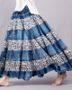 Vintage Bohemian Floral Patchwork Linen Skirt