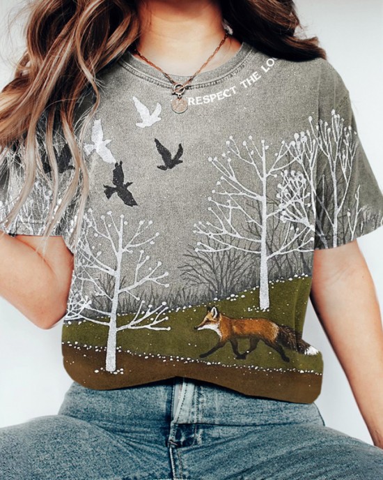 Protecting Local Forest Animals Advocacy Vintage Women's Washed T-shirt Protecting Local Forest Animals Advocacy Vintage Women's Washed T-shirt