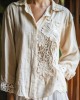 Women's Floral Lace Embroidery Art Long Sleeve Casual Shirt Women's Floral Lace Embroidery Art Long Sleeve Casual Shirt