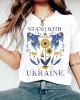 Retro Stand With Ukraine Pattern Casual T Shirt Retro Stand With Ukraine Pattern Casual T Shirt