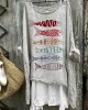 Rainbow Colorful Fish Japanese Embroidery Art Linen Blend Tunic Rainbow Colorful Fish Japanese Embroidery Art Linen Blend Tunic