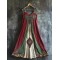 Celtic Totem Printed Vintage Linen Halter Dress