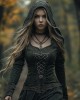 Women's Viking Jacquard Celtic Knot Art Hooded Women's Viking Jacquard Celtic Knot Art Hooded