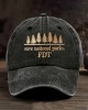Retro Save National Parks Fdt Printed Baseball Cap Retro Save National Parks Fdt Printed Baseball Cap