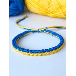 Ukrainian Inspired Braided Bracelet