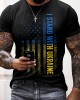 Men's I Stand With Ukraine Print Casual T-shirt Men's I Stand With Ukraine Print Casual T-shirt