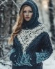 Vintage Totem Tribal Pattern Women's Hooded Sweater Vintage Totem Tribal Pattern Women's Hooded Sweater