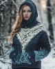 Vintage Totem Tribal Pattern Women's Hooded Sweater Vintage Totem Tribal Pattern Women's Hooded Sweater