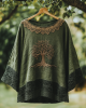 Women's Celtic Mythical Tree Of Life Lace Pattern T-shirt