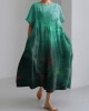 Fish Art Print Round Neck Short Sleeve Casual Midi Dress Fish Art Print Round Neck Short Sleeve Casual Midi Dress