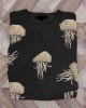 Jellyfish Pearls Beaded Embroidered Cozy Knit Sweater Jellyfish Pearls Beaded Embroidered Cozy Knit Sweater