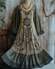 Women's Vintage Tribal Viking Tree Of Life Patchwork Dress Women's Vintage Tribal Viking Tree Of Life Patchwork Dress