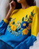 Ukraine Ethnic Floral Contrast Color Sweatshirt Ukraine Ethnic Floral Contrast Color Sweatshirt