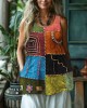 Vintage Geometric Embroidery Art Women's Linen Vest Vintage Geometric Embroidery Art Women's Linen Vest
