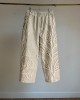 Vintage Leaf Embroidery Art Linen Blend Comfy Pants Vintage Leaf Embroidery Art Linen Blend Comfy Pants