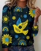 Peace For Ukraine Graphic Long Sleeve Comfy T Shirt Peace For Ukraine Graphic Long Sleeve Comfy T Shirt