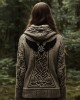 Women's Viking Tribal Birds Celtic Knotwork Hooded Sweater Women's Viking Tribal Birds Celtic Knotwork Hooded Sweater