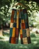 Vintage Color Block Linen Blend Casual Pants Vintage Color Block Linen Blend Casual Pants