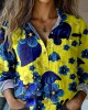 Vintage I Hope Peace Forever Ukraine Floral Art Linen Print Long Sleeve Shirt Vintage I Hope Peace Forever Ukraine Floral Art Linen Print Long Sleeve Shirt