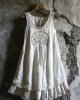 Boho Celtic Tree Of Life Lace Patchwork Layered Linen Dress Boho Celtic Tree Of Life Lace Patchwork Layered Linen Dress