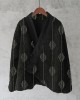 Japanese Embroidered Sashiko Art Cozy Fleece Kimono Cardigan