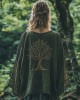 Women's Celtic Mythical Tree Of Life Lace Pattern T-shirt