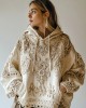 Women's Floral Embroidery Art Casual Cozy Hoodie Women's Floral Embroidery Art Casual Cozy Hoodie