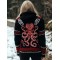 Cthulu Celtic Cozy Jacquard Chunky Hooded Cardigan