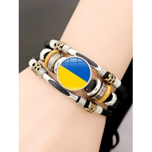 Friendship With Ukrainian Stand With Ukraine Bracelet