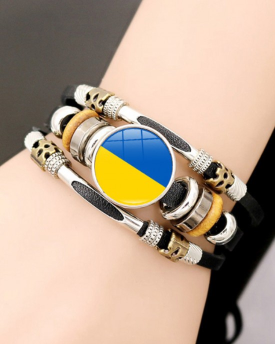 Friendship With Ukrainian Stand With Ukraine Bracelet Friendship With Ukrainian Stand With Ukraine Bracelet